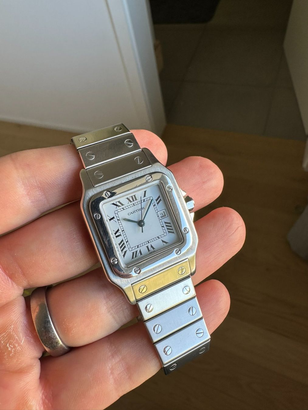 Cartier Orologi: Cartier Santos Carrée 2960 – Usato da Villarepos venduto da aTimeAffair 1
