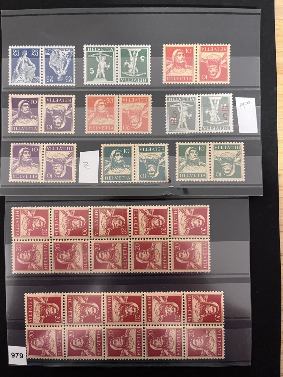 Alle Briefmarken: LOT Kehrdrucke PF  – Gebraucht aus Sottens von thigroux