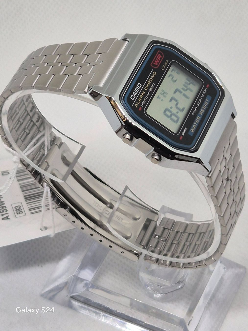 Casio Orologi: Casio A159W Digitaluhr, Neu, Silber – Nuovo e nell'imballaggio originale da Losone venduto da bal_gfp6 1