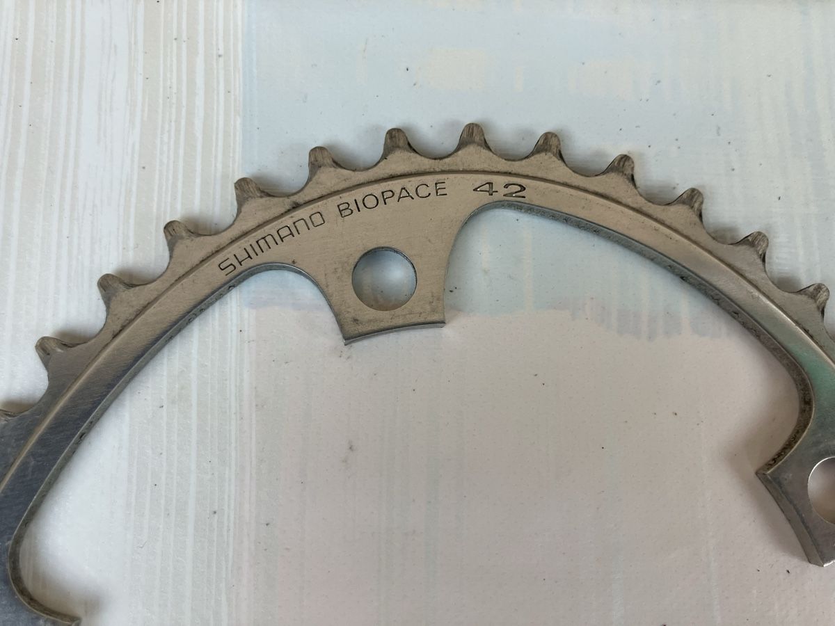 Shimano Pezzi di ricambio: Shimano Biopace Kettenblatt 52 / 42 – Usato da Trimbach venduto da cendira 4