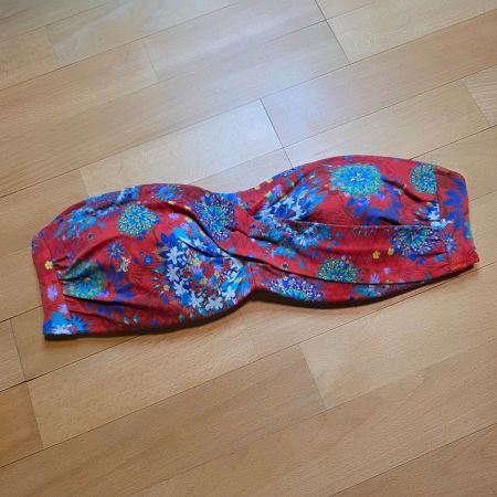 Bandeau Bikini Oberteil L/XL floral