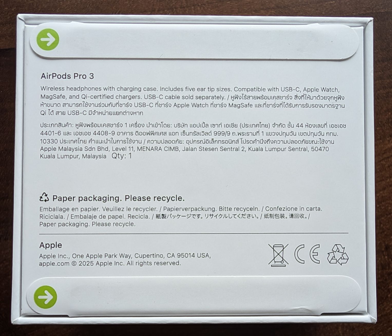 Apple Cuffie: Apple AirPods Pro 3 – Nuovo e nell'imballaggio originale da Altendorf venduto da FK78 2