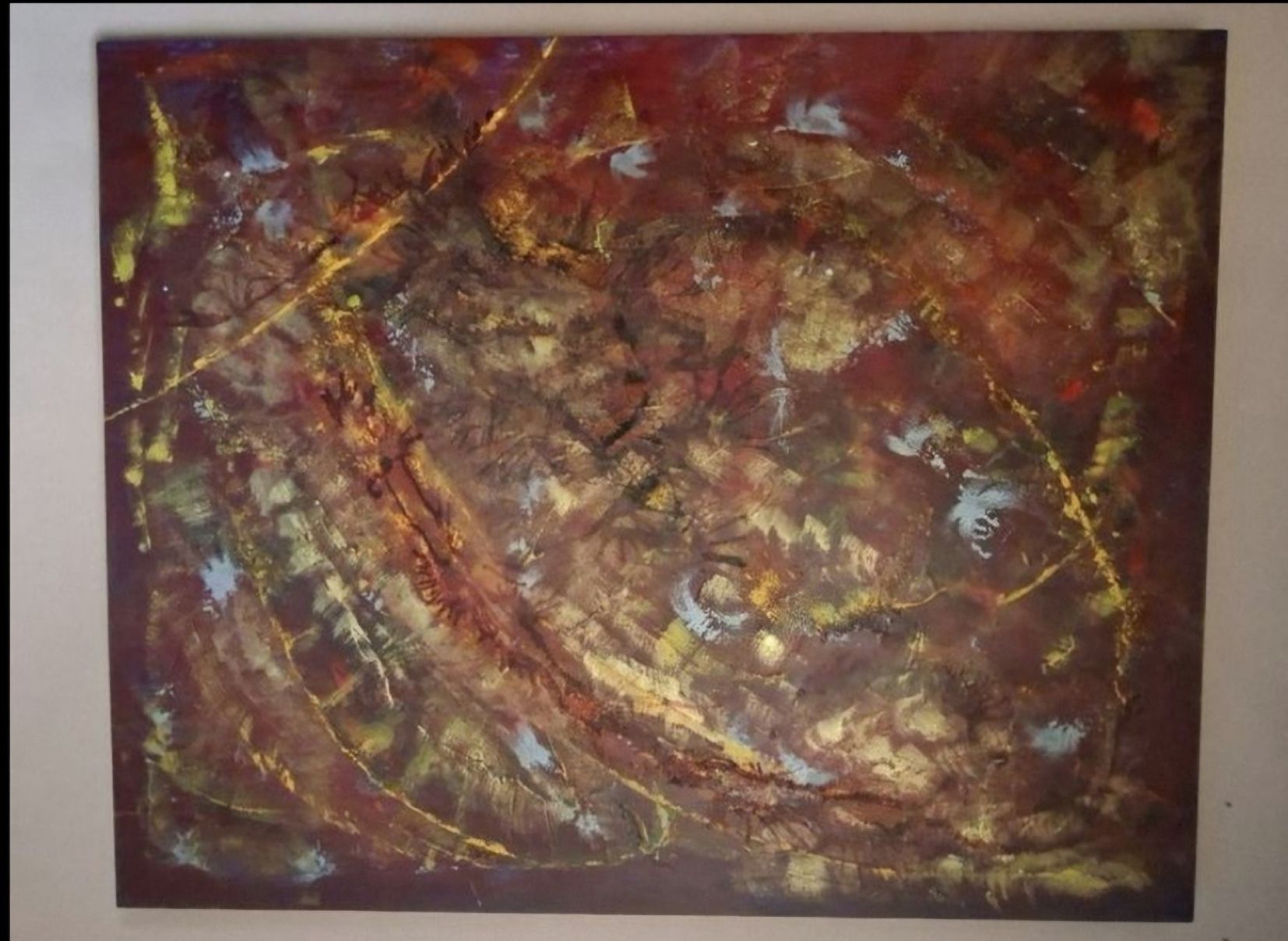 Gemälde: Gemälde " Aura der Erde" handmade 80×100×4 – Neu (gemäss Beschreibung) aus Riehen von Steinbock1970
