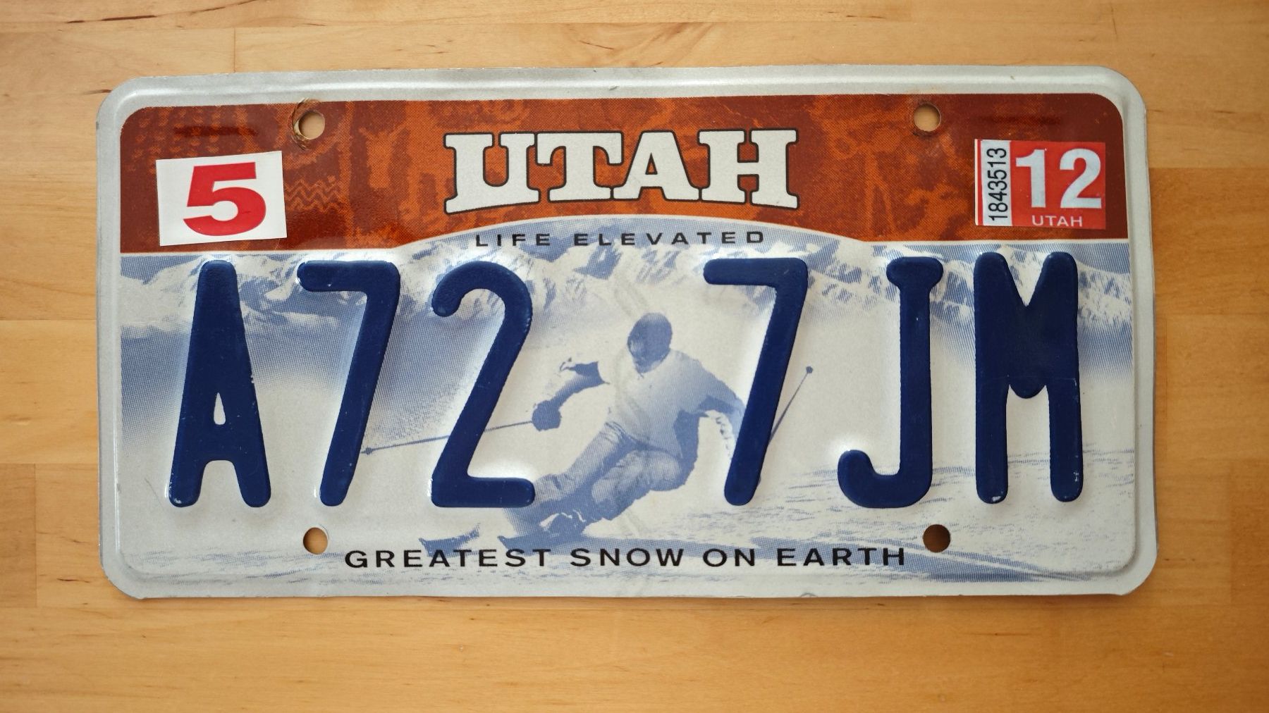 Insegne: US Licence plate Utah State – Usato da YVERDON-LES-BAINS venduto da CYBERSALE