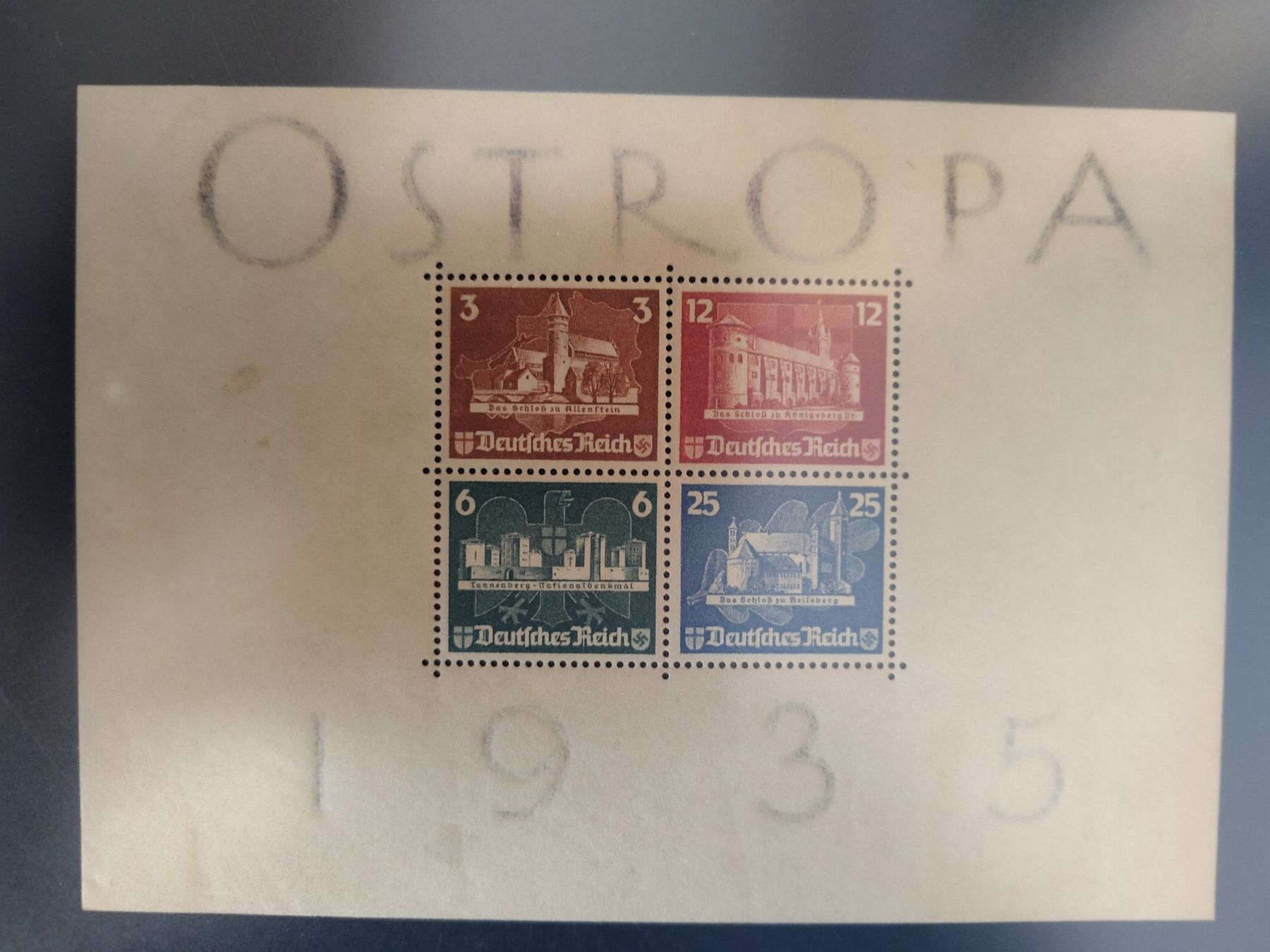 Tutti i francobolli: Block 3 Deutsches Reich Ostropa 1935 – Nuovo (secondo la descrizione) da Sarnen venduto da DokRak