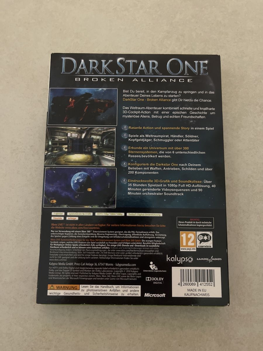Microsoft Jeux: Dark Star One Broken Alliance Xbox 360 – D'occasion à Suhr par SchnapperCH 1