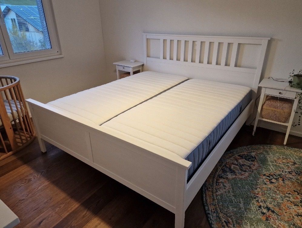 Ikea Letti: Ikea Hemnes Bett 180x200 + Matratzen – Usato da Frauenfeld venduto da Saskiatamara 4