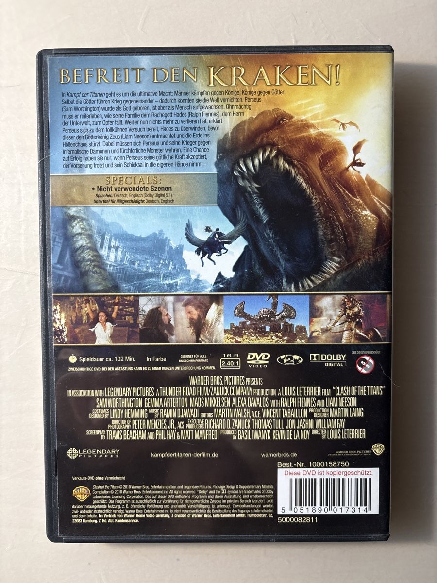 Tutti i DVDs: Kampf der Titanen (2904) – Usato da Ruswil venduto da Slivio_ 1