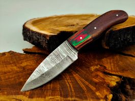 Geprüft! 1A Knife Faltenstahl DAMASCUS Damast Jagd Messer