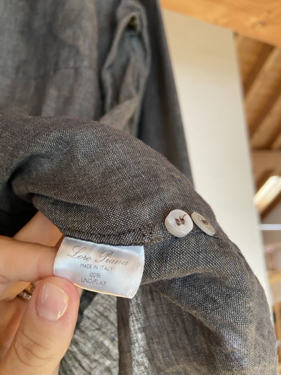 Loro Piana Camicie: Loro Piana André Men's Linen Button Down Shirt Hemd – Usato da Münchenstein venduto da B771 9