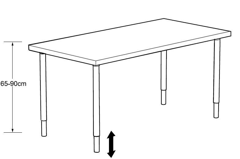 Verstellbare Tischbeine Vika Kaj von IKEA Kaufen auf Ricardo