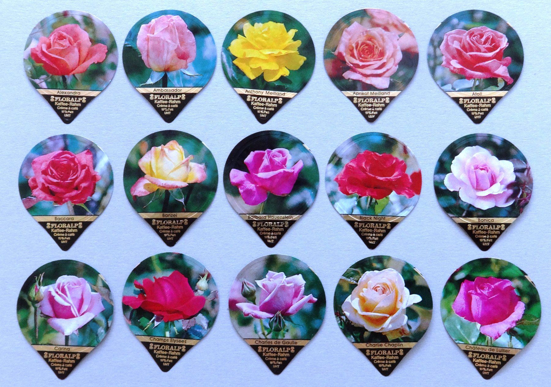 Floralp Coperchi dei cremini per caffè: Série 72 - Roses  (40) – Usato da Fétigny venduto da cha_cz69 2