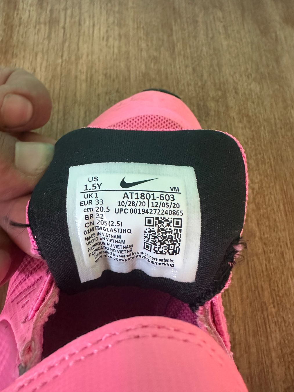 Nike Scarpe per ragazzi: Nike Mädchen Turnschuhe pink Gr. 33 – Usato da bern venduto da Bicicletas-80s-90s 5
