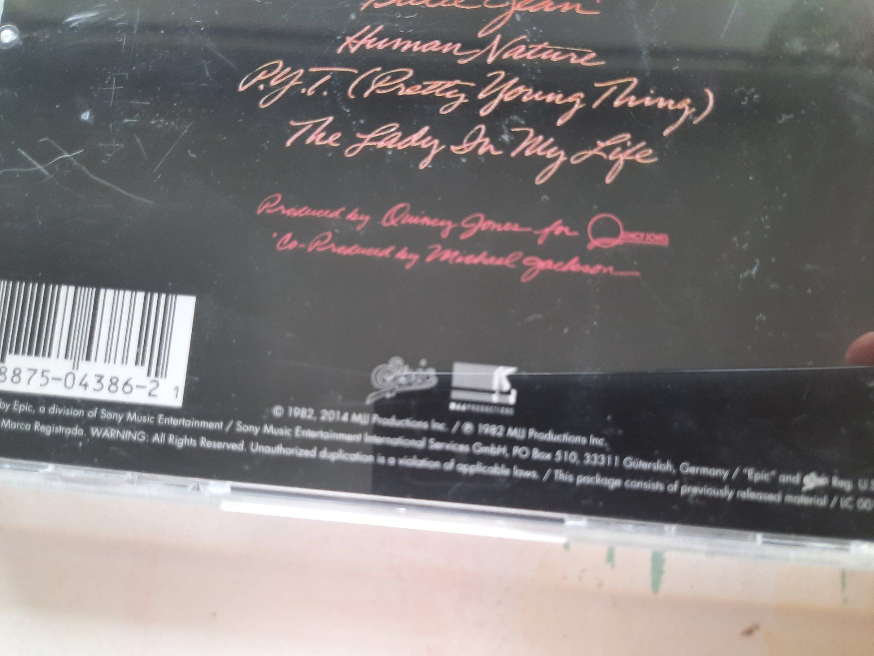 CDs: Cd Michael Jackon -Thriller – D'occasion à Pully par bro_n52j 3