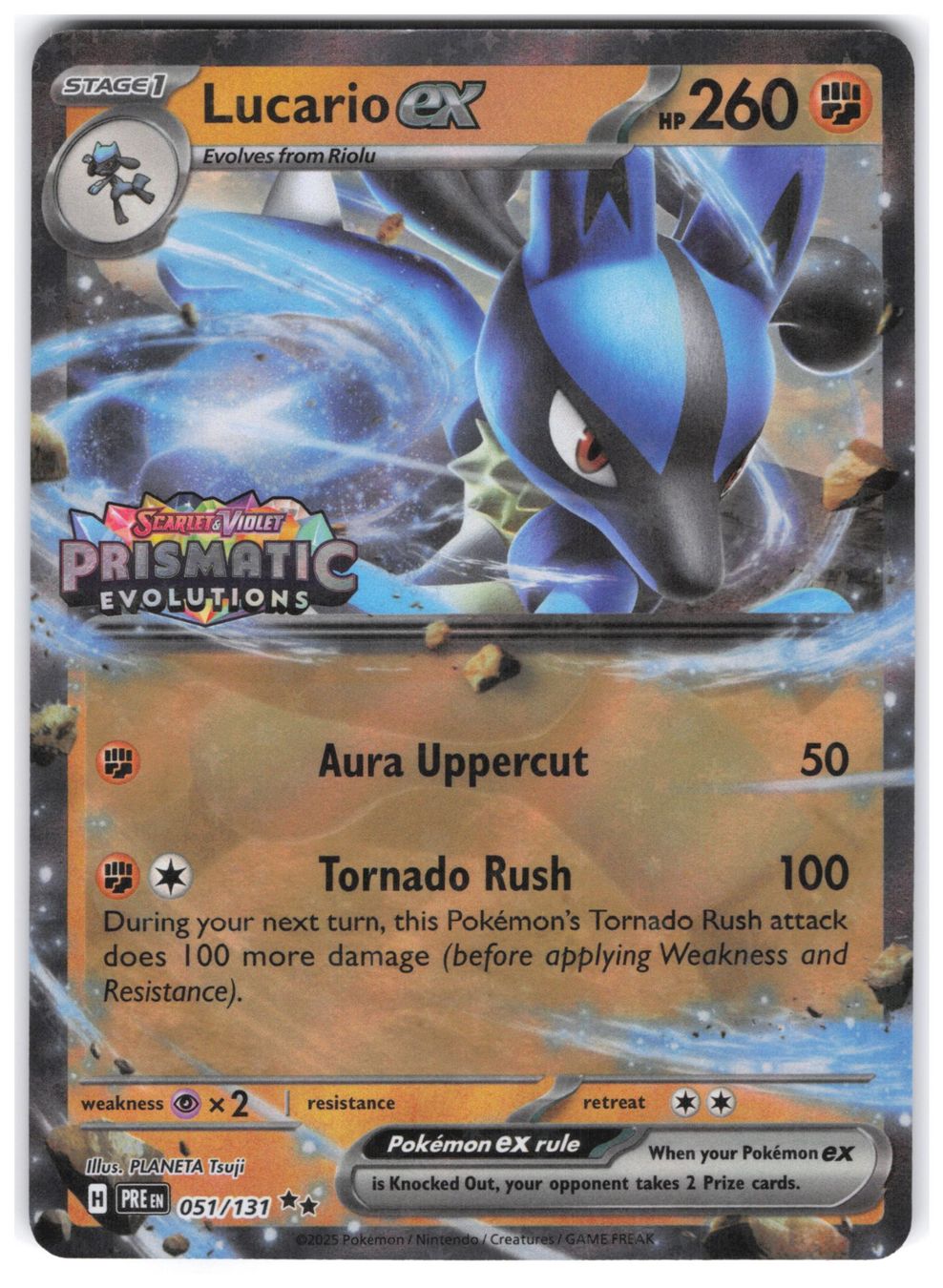 Pokémon Carte collezionabili: STAMPED Lucario EX / Prismatic Evolution / PRE 051 – Nuovo (secondo la descrizione) da Arni AG venduto da PokemonCardsStore