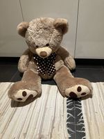 Plüschtier Teddybär hellbraun mit Schleife gebraucht