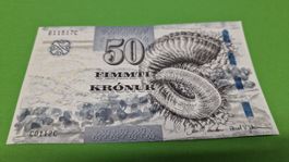 Banknote 50 Kronur Färöer Islands 