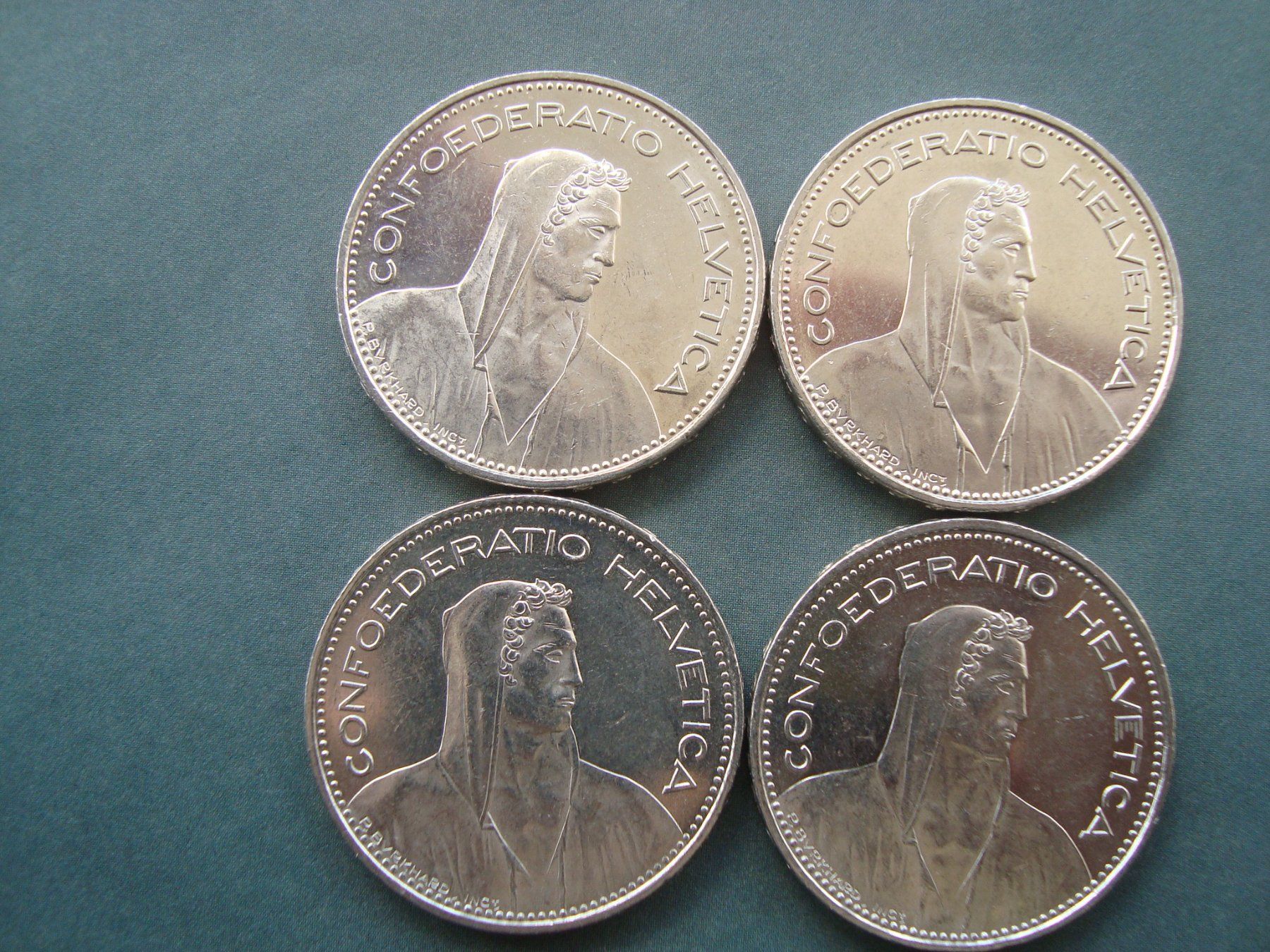 Tutti le monete: 5 Franken  2003  4 stk  lot  fast neu – Usato da Gelterkinden venduto da Cakir 1