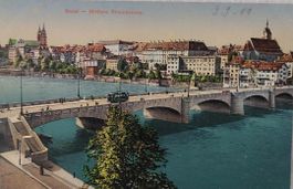 BASEL - Mittlere Rheinbrücke - 1911