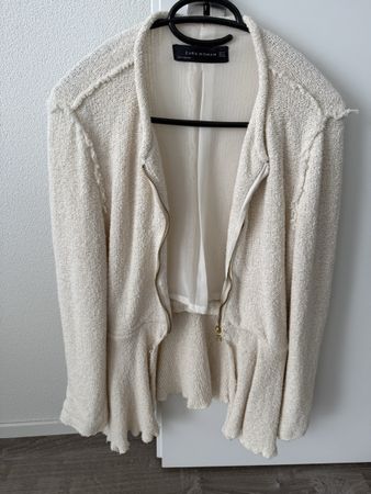 Zara Woman Jacke, crèmefarben, Grösse M, Frühling!