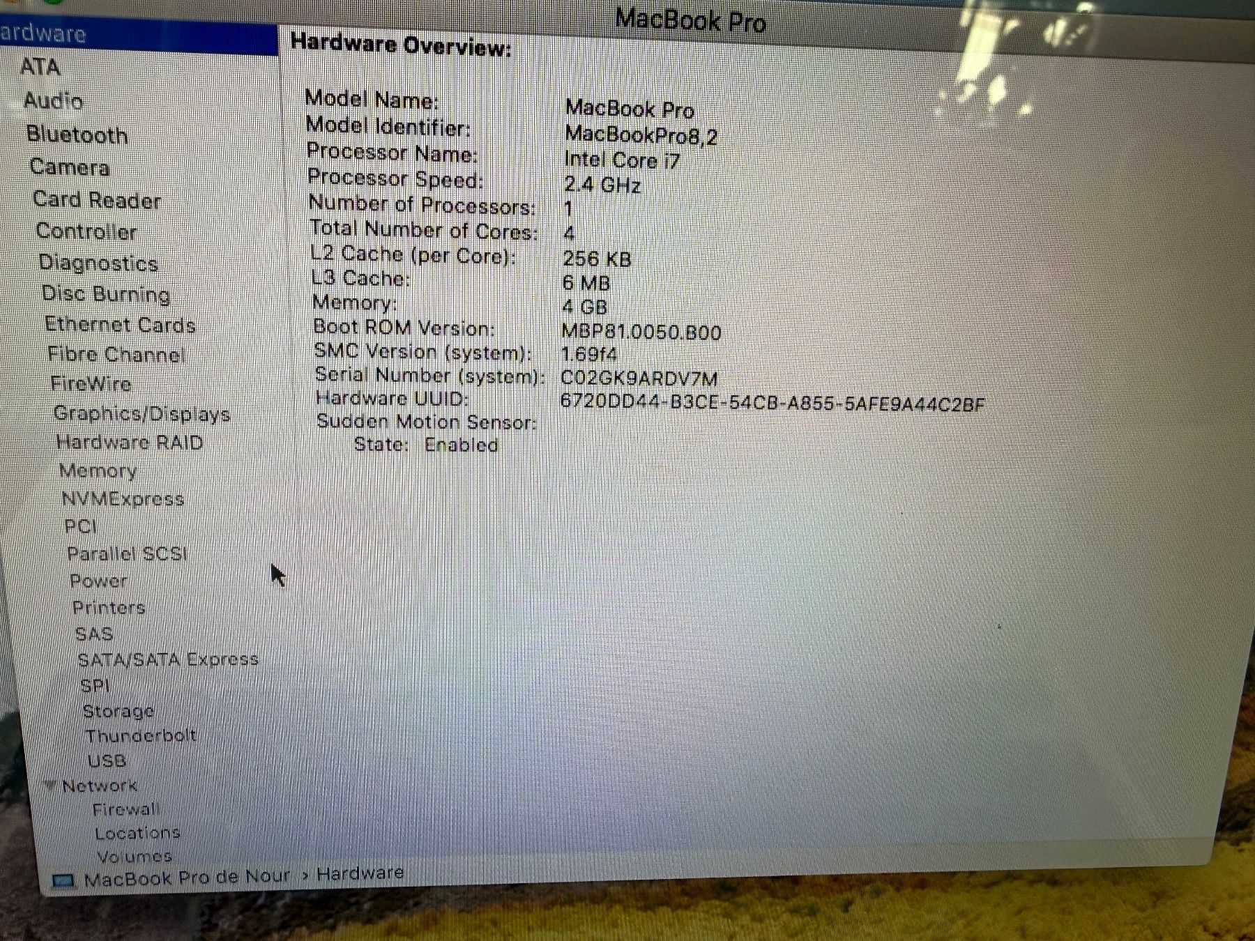 Apple Notebook: MacBook Pro 2012 - sans / no chargeur – Usato da Châtelaine venduto da ric_57sk 2