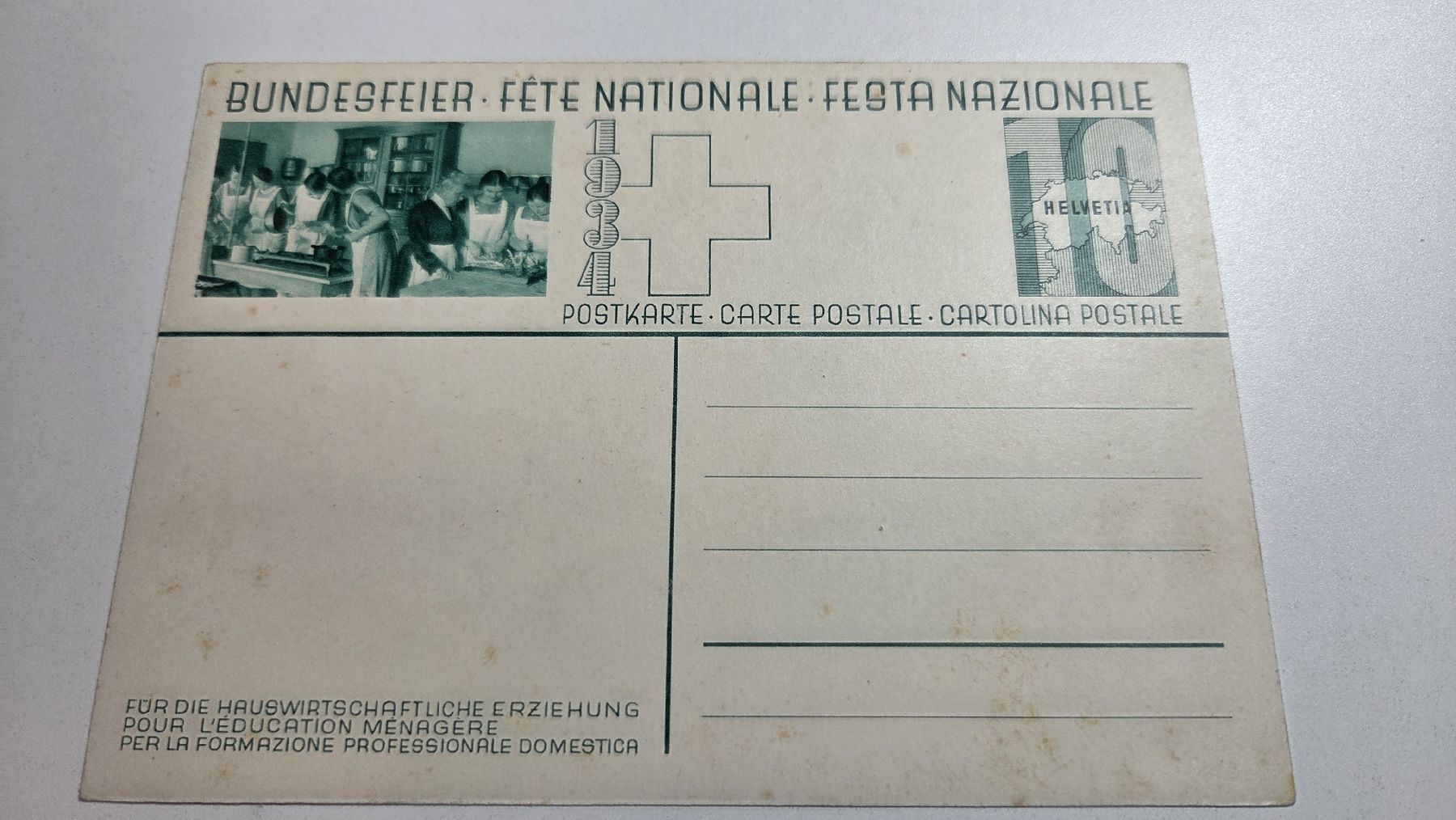 Tutti i francobolli: 1934 Bundesfeierkarte Mädchen – Usato da Arni AG venduto da Moth68 1