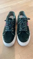 Superga Sneaker dunkelgrün Samt - Grösse 41