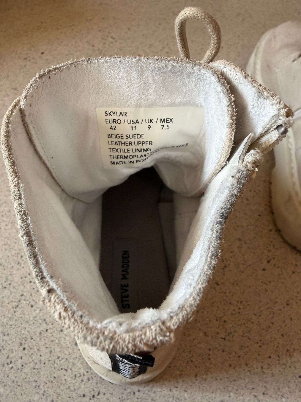 Steve Madden Scarpe da donna: Steve Madden Skylar Boots Gr. 42 Beige Wildleder Chunky – Usato da Baden venduto da sawill93 3
