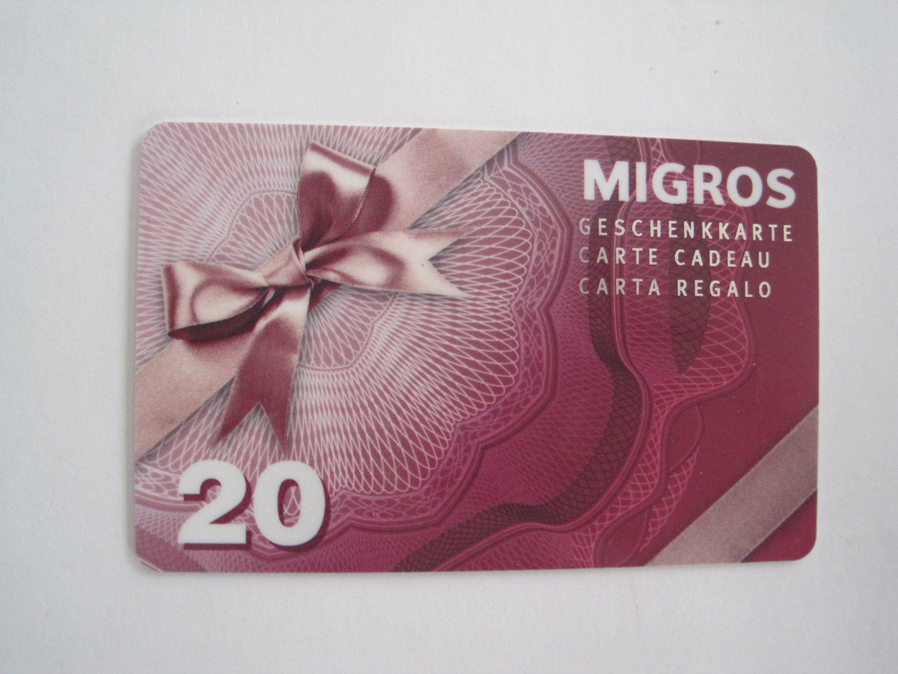 Cartoline: Leere Migros Geschenkkarte – Usato da Schachen LU venduto da moepsli5