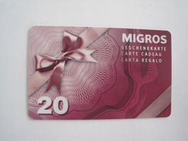 Leere Migros Geschenkkarte