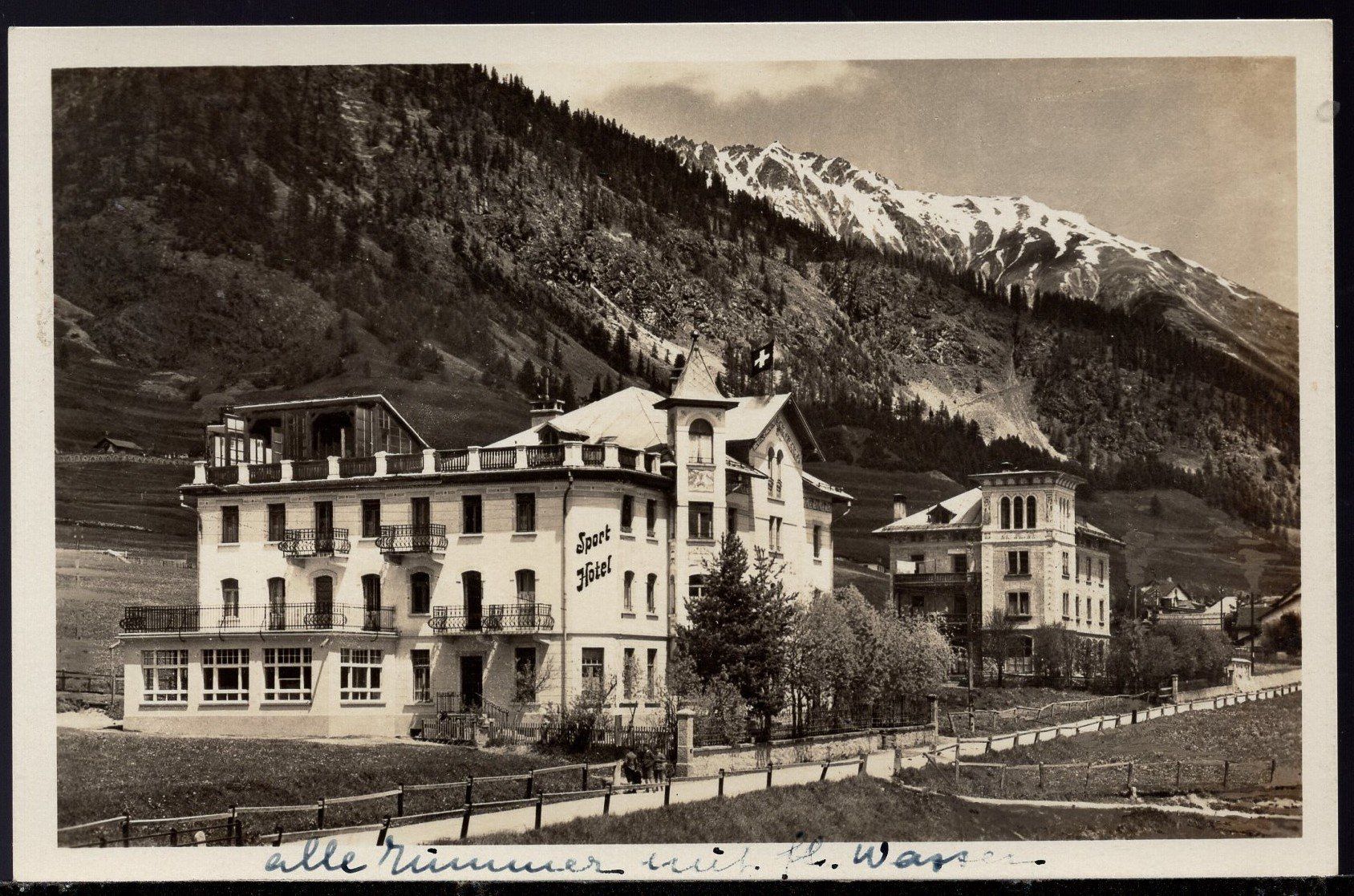 Cartes postales: Samaden Sport - Hotel   1935 – D'occasion à Aarau par kufi44