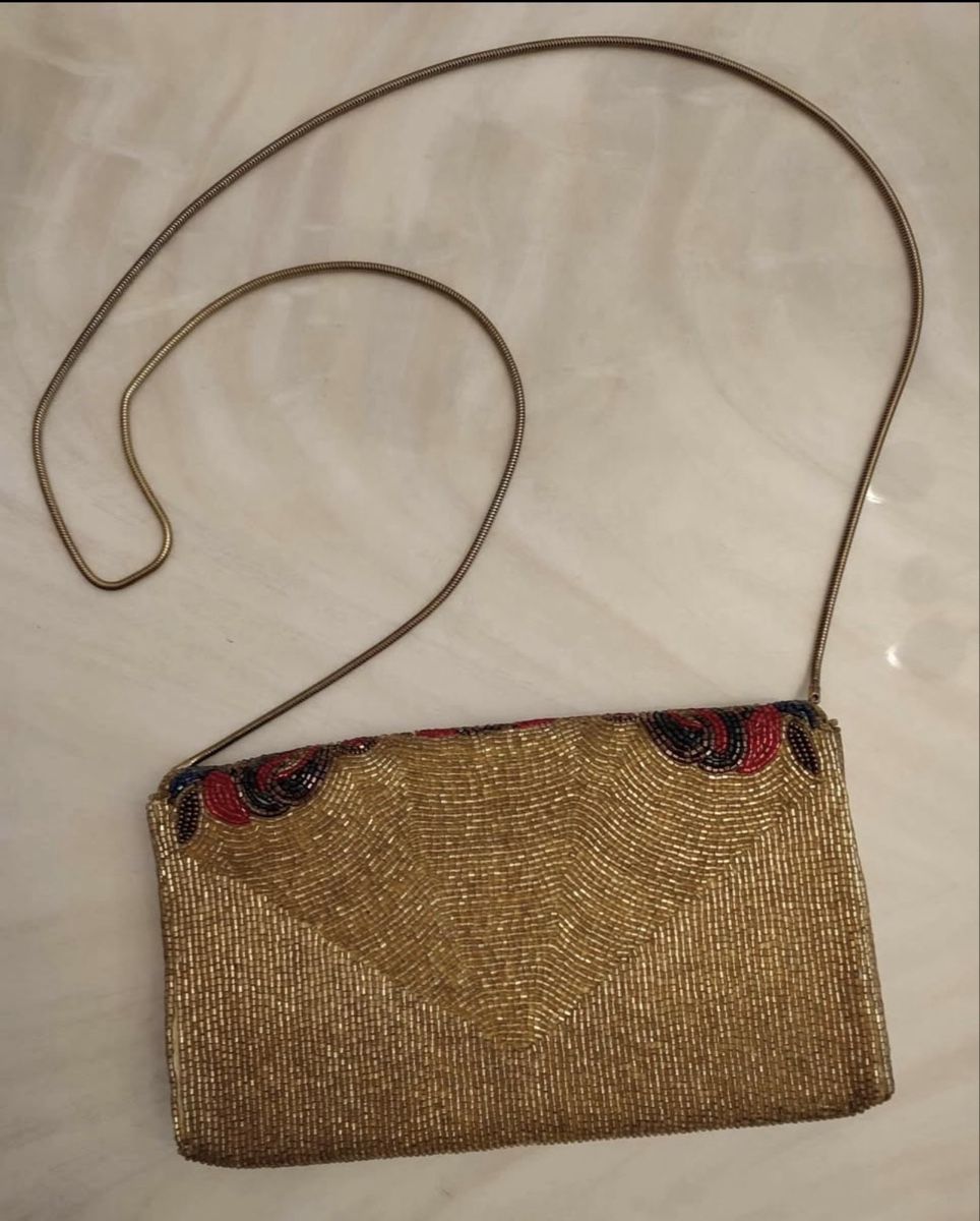 Taschen für Damen: Abendtasche Perlen bestickt mit Kette neuwertig – Gebraucht aus Oftringen von Nashorn_rn2c 1