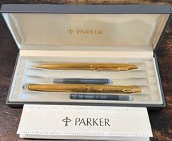 Parker Kugelschreiber und Füllfederhalter Set, Gold top! ...