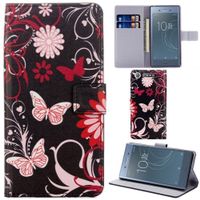 Sony Xperia XZ1 Hülle Etui Wallet Case Cover Tasche Coque