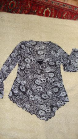 Bluse schwarz/weiss , Gr.M