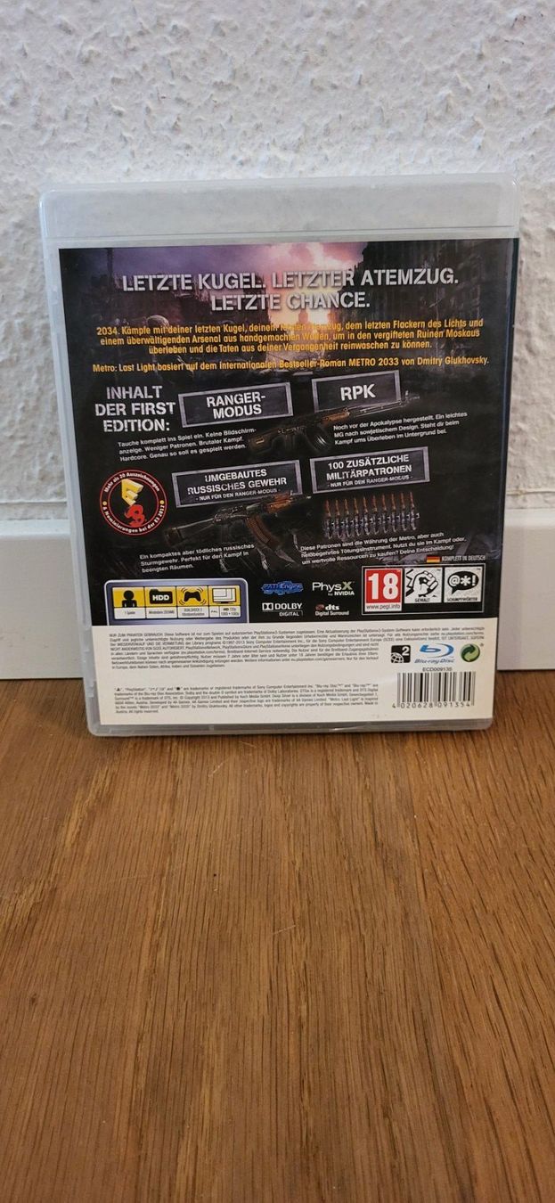 Sony Giochi: PS 3 - Metro Last Light – Usato da Münsingen venduto da Heroism2010 1