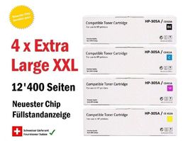 HP-305A, 305X, CE410X  (CE410A - CE413A) – Kompat. Toner 4x