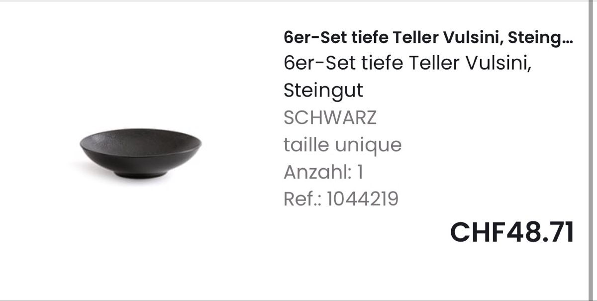 La Redoute Set di piatti: Tafelgeschirr Steingut von La Redout   – Nuovo (secondo la descrizione) da Oberbüren venduto da dijbdn 8
