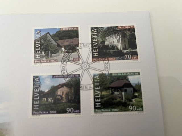 Tutti i francobolli: Ersttagsbrief Pro Patria 2002 wie Neu – Usato da Naters venduto da sch_9fvg 1