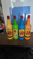 4 bouteilles J&B Rare Scotch Whisky edition couleur (vide)