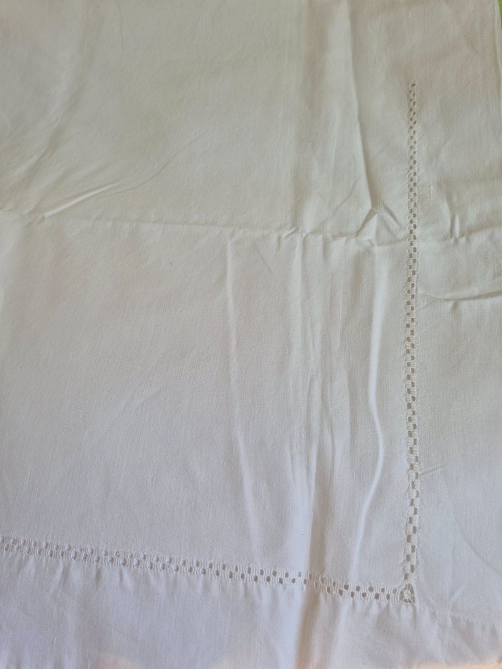 Biancheria da letto: Grose antikes Leinen Leintuch mit Monogramm "IE" bestickt – Usato da Bern venduto da aronari 5