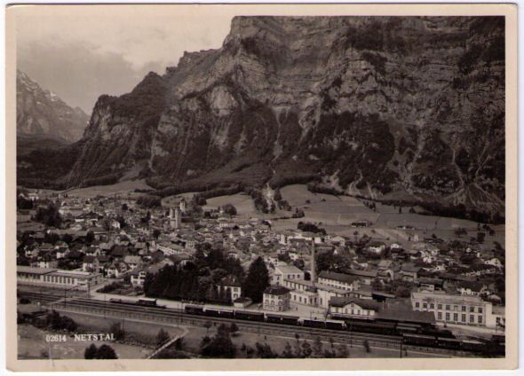 Cartoline postali: Netstal – Usato da Binningen venduto da Mountainrider