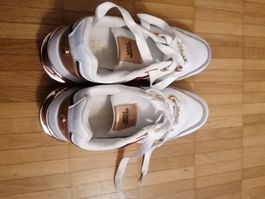 Damenschuhe Weiss Gold Grösse 38 leicht getragen. 
