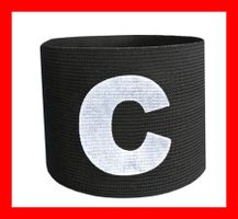 Kaptainbinde Armband SCHWARZ Captain Fussball Unihockey