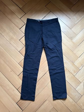 MASSIMO DUTTI - Wollhose dunkelblau S