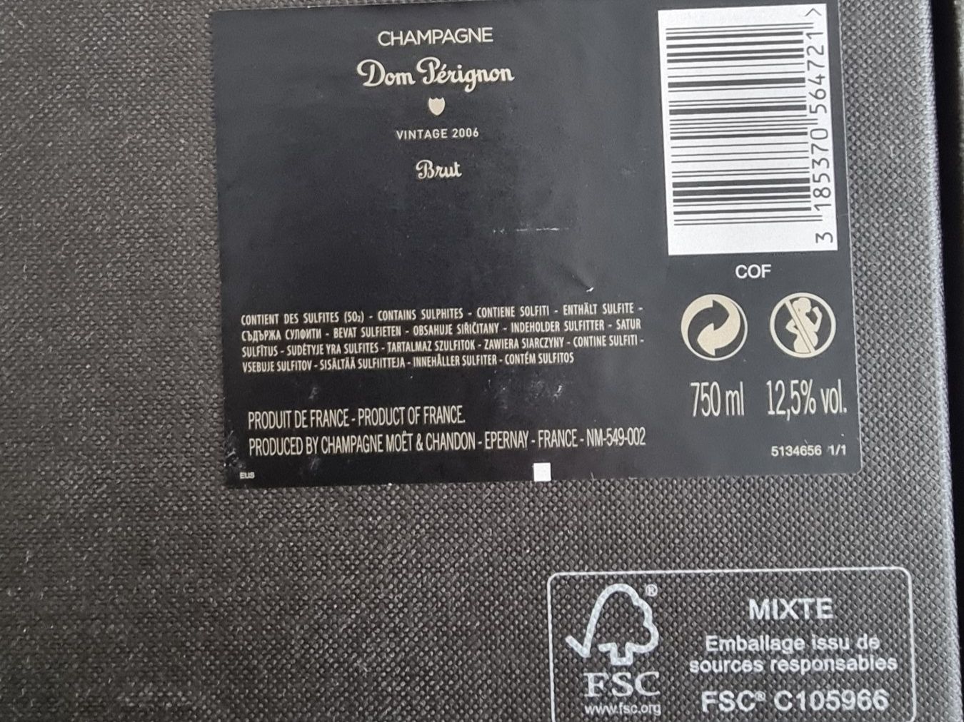 Bicchieri, Caraffe & Bottiglie: Leere Dom Perignon Flasche 2006 – Usato da Ebikon venduto da Dubi1 5