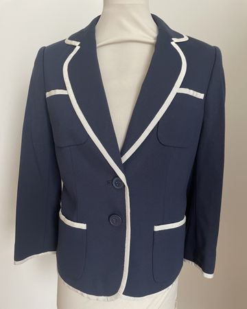 Jacket preppy Blazer Jäckli Jaeger London 10 38 M stretch