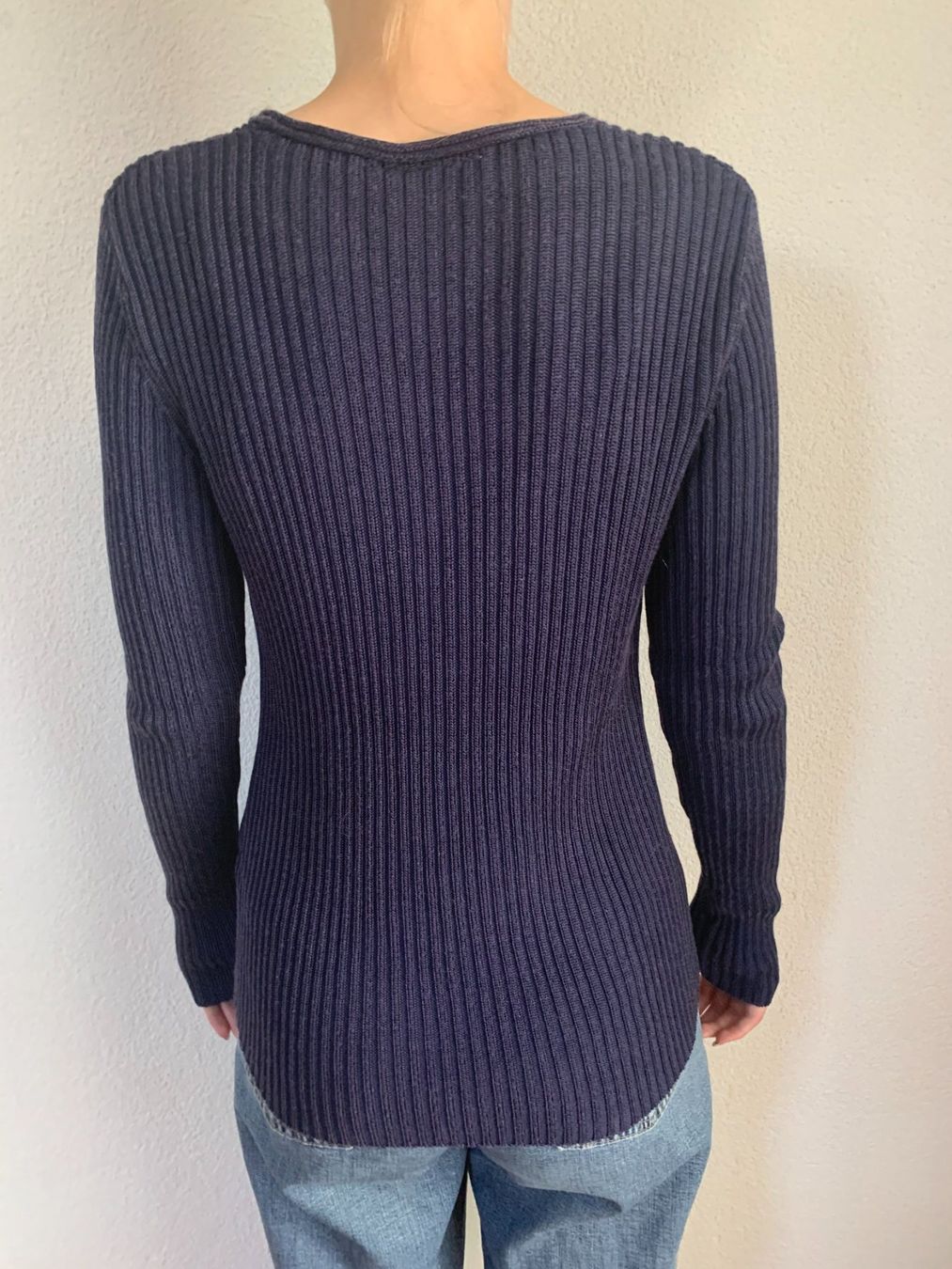 Maglioni & Felpe: dunkel violetter Strickpulli aus Baumwolle – Usato da Luzern venduto da Simona15 1
