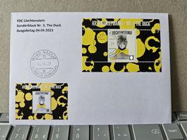 FDC Crypto-Stamp Nr.3, The Duck, Blau