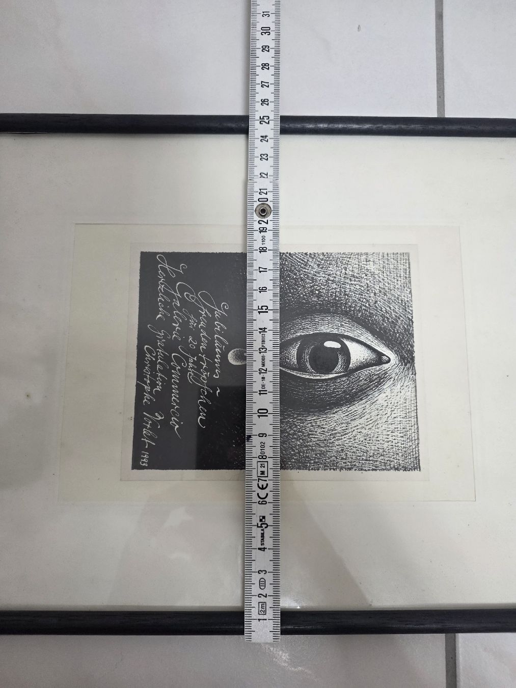 Dipinti: Gerahmtes Bild "Freudentröpfchen" von Christophe Vorlet 1993 – Usato da Schlieren venduto da Bestleo 6